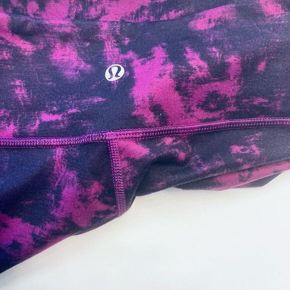 Lululemon Wunder Under Full On Luon in Breezie Regal‎ Plum Size 4 - Picture 2 of 8